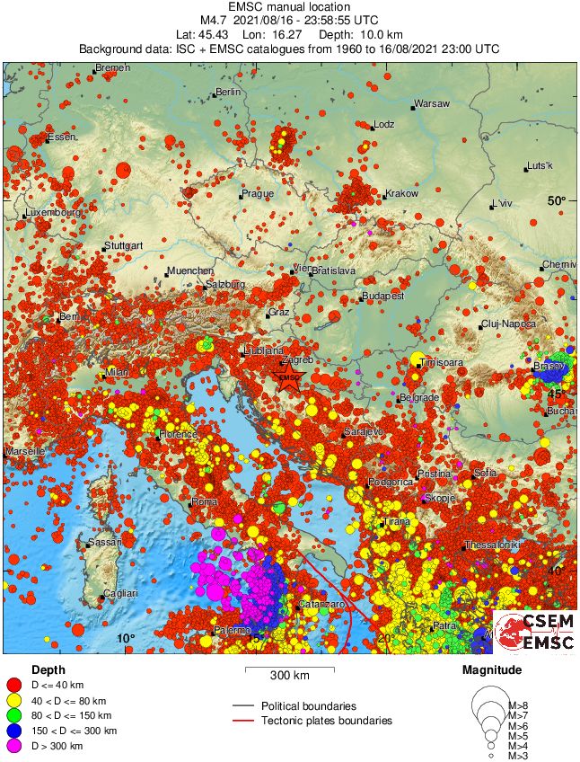wide historical seismicity