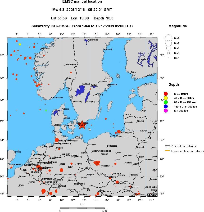 wide historical seismicity