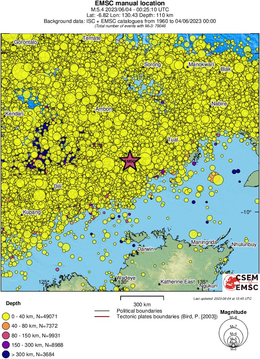 wide historical seismicity