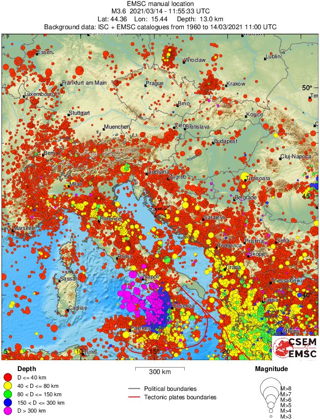 wide historical seismicity