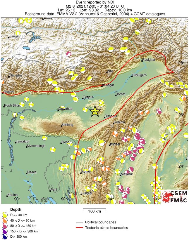 Regional moment Tensor