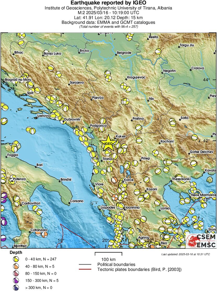 Regional moment Tensor