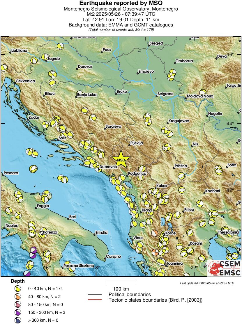 Regional moment Tensor