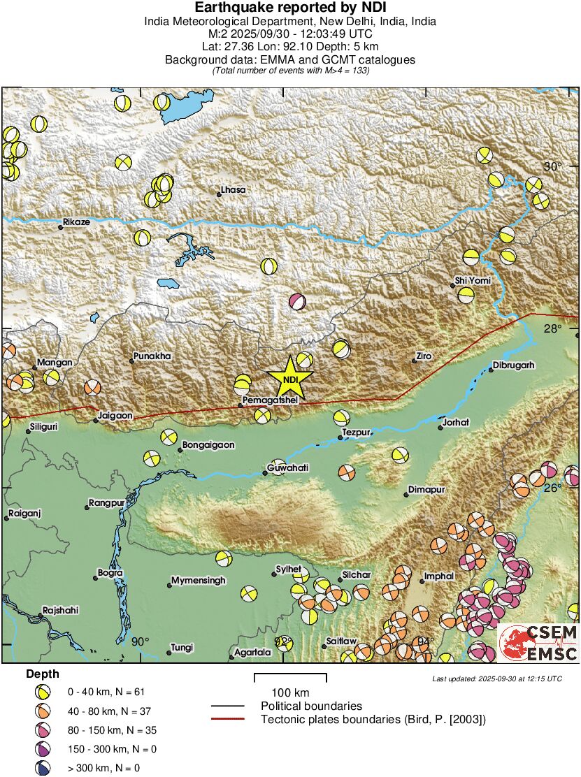 Regional moment Tensor
