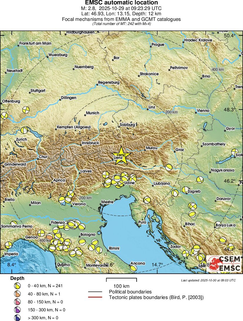 Regional moment Tensor