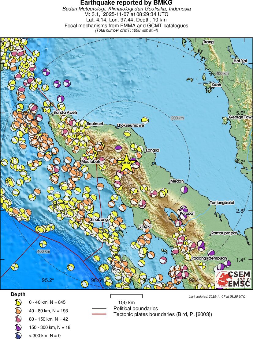 Regional moment Tensor