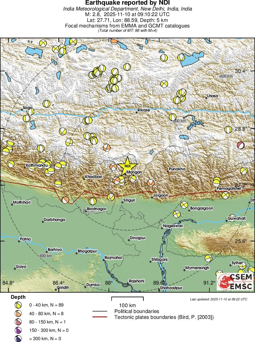Regional moment Tensor