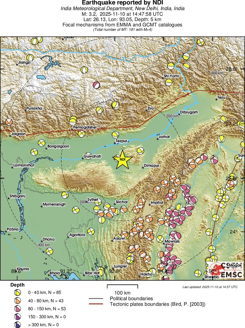 Regional moment Tensor