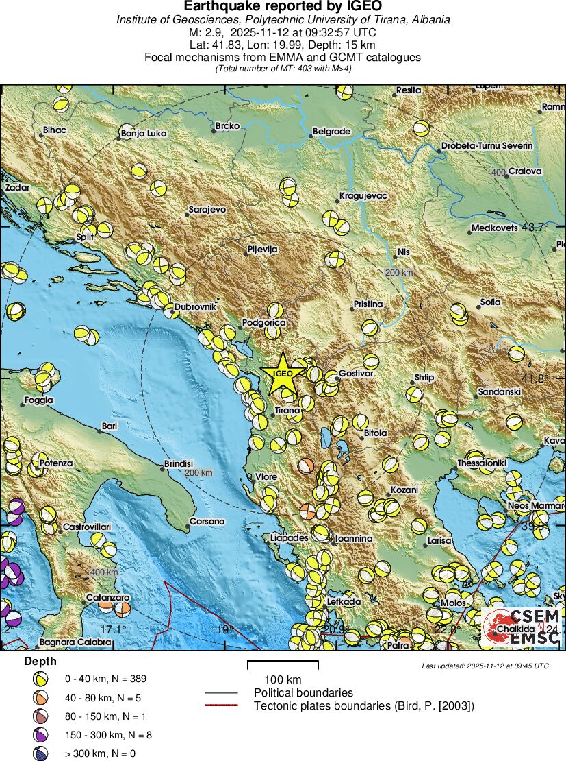 Regional moment Tensor