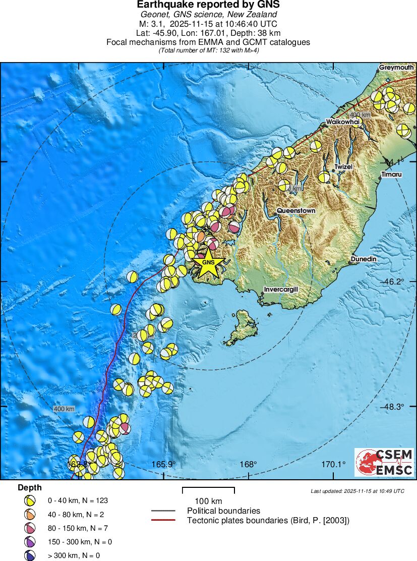 Regional moment Tensor
