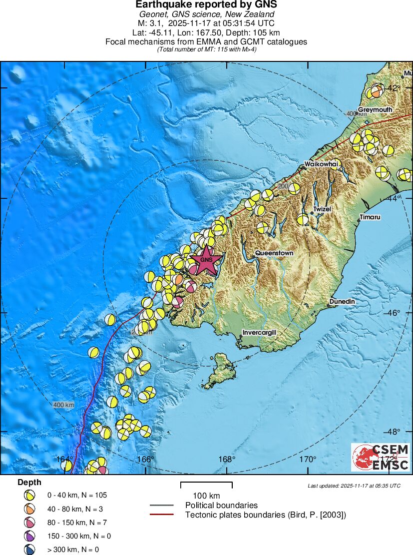 Regional moment Tensor