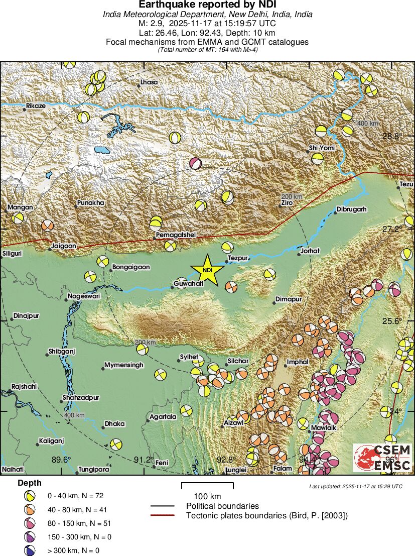 Regional moment Tensor