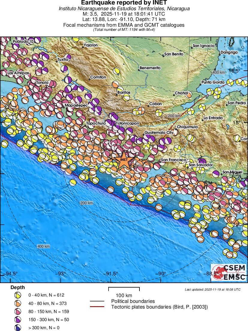 Regional moment Tensor