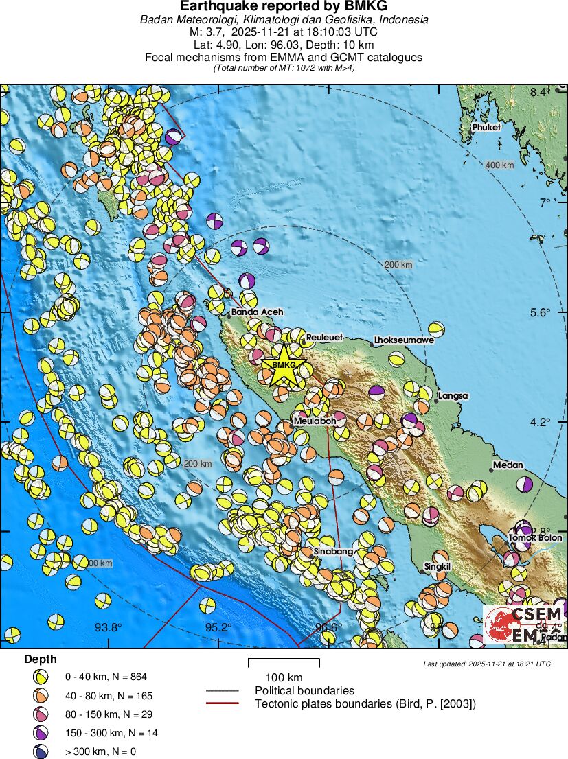 Regional moment Tensor