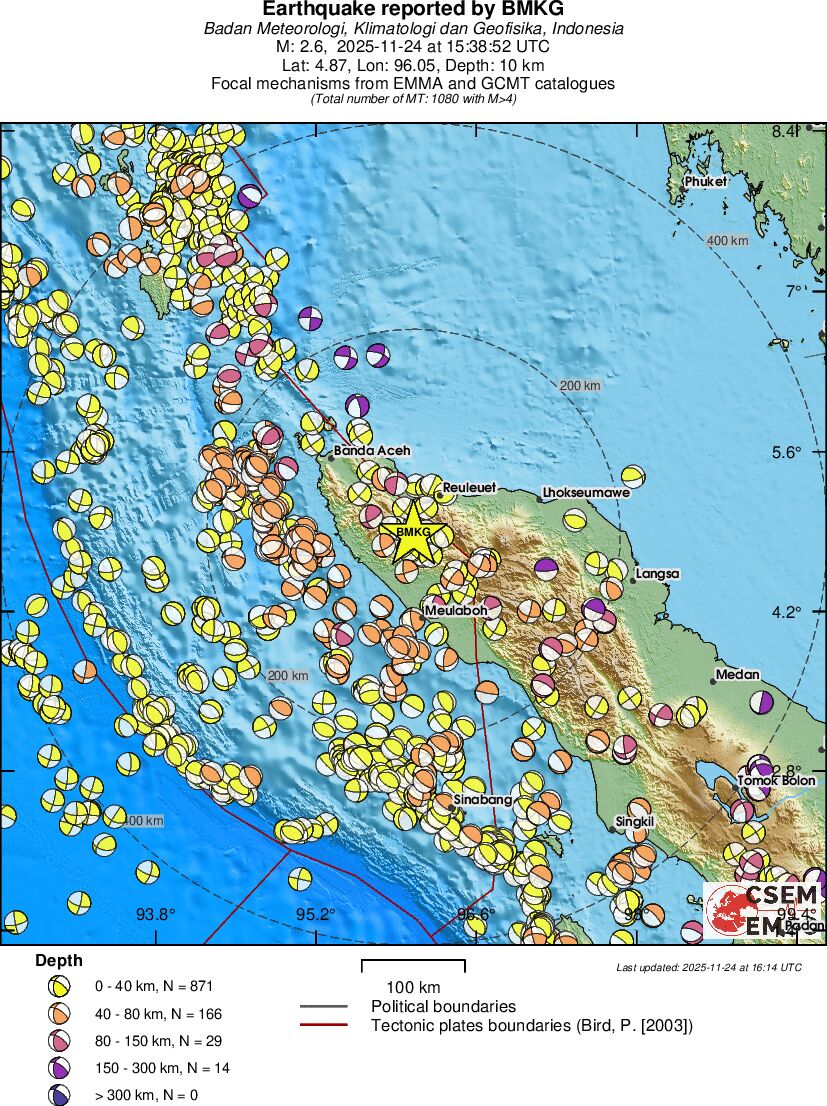 Regional moment Tensor