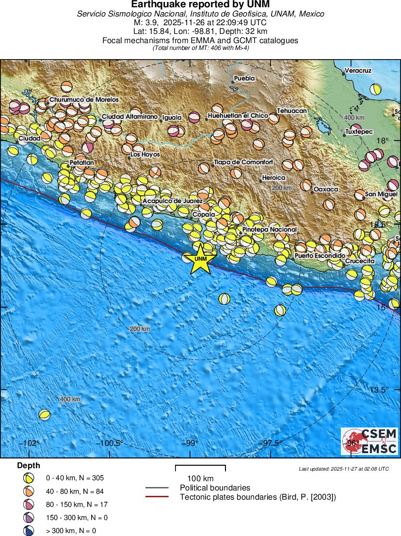Regional moment Tensor