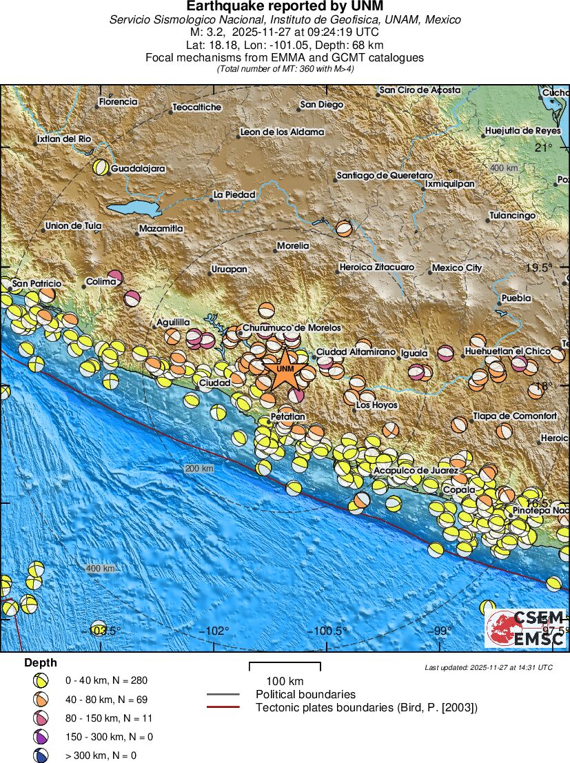 Regional moment Tensor