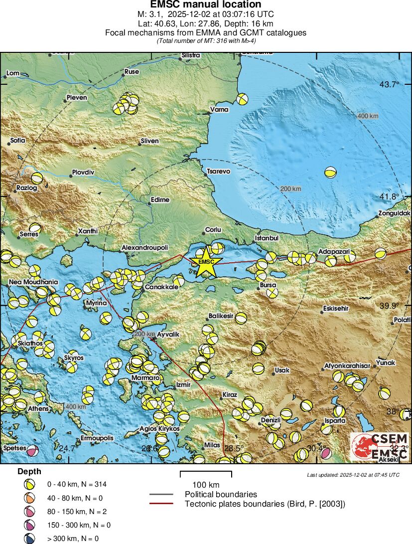 Regional moment Tensor