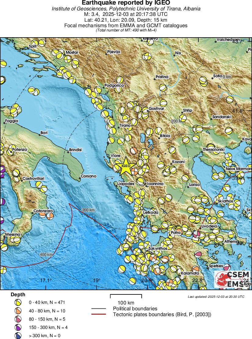 Regional moment Tensor