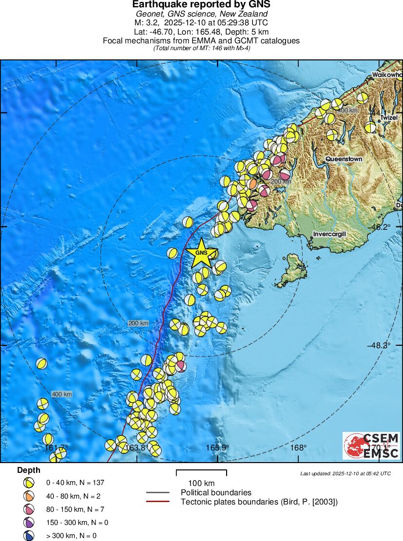 Regional moment Tensor