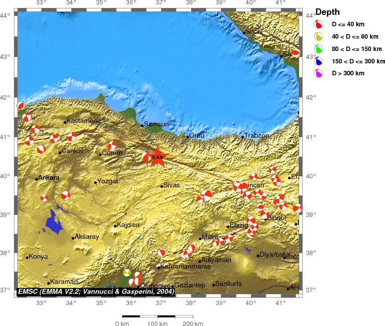 Regional moment Tensor