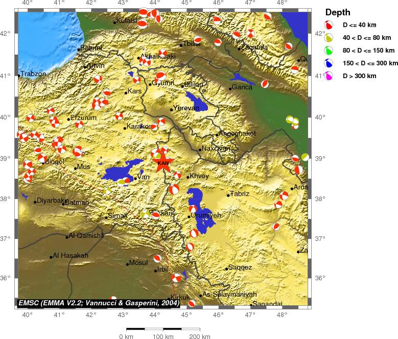 Regional moment Tensor