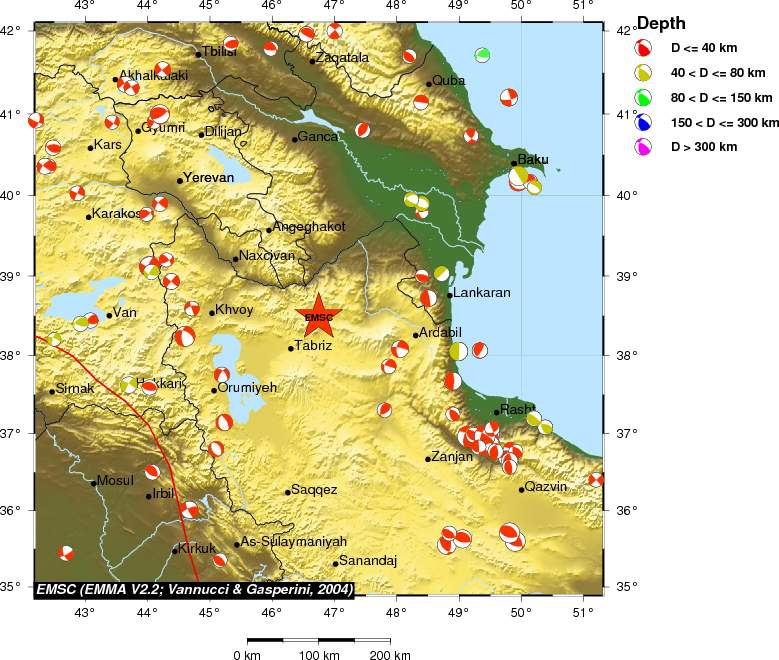 Regional moment Tensor