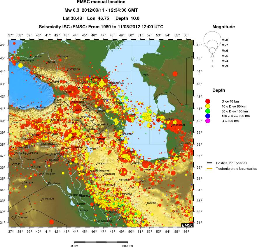 wide historical seismicity