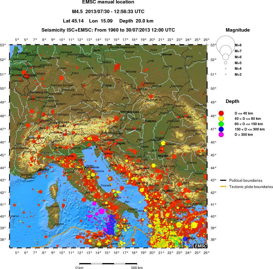 wide historical seismicity