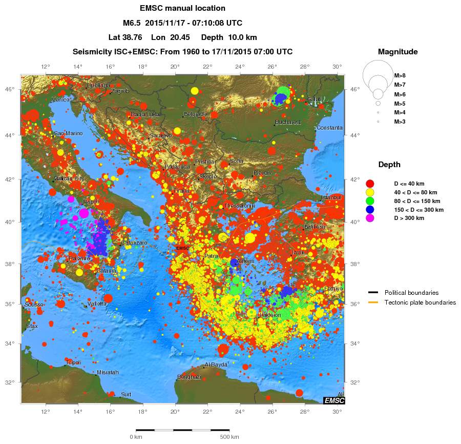 wide historical seismicity