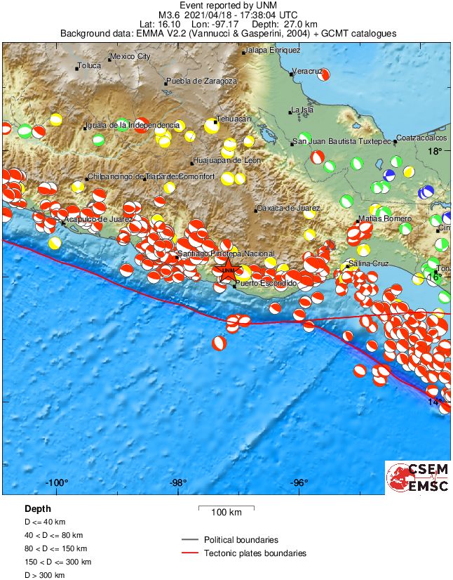 Regional moment Tensor