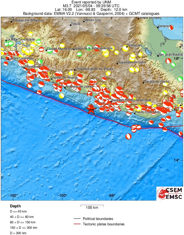 Regional moment Tensor